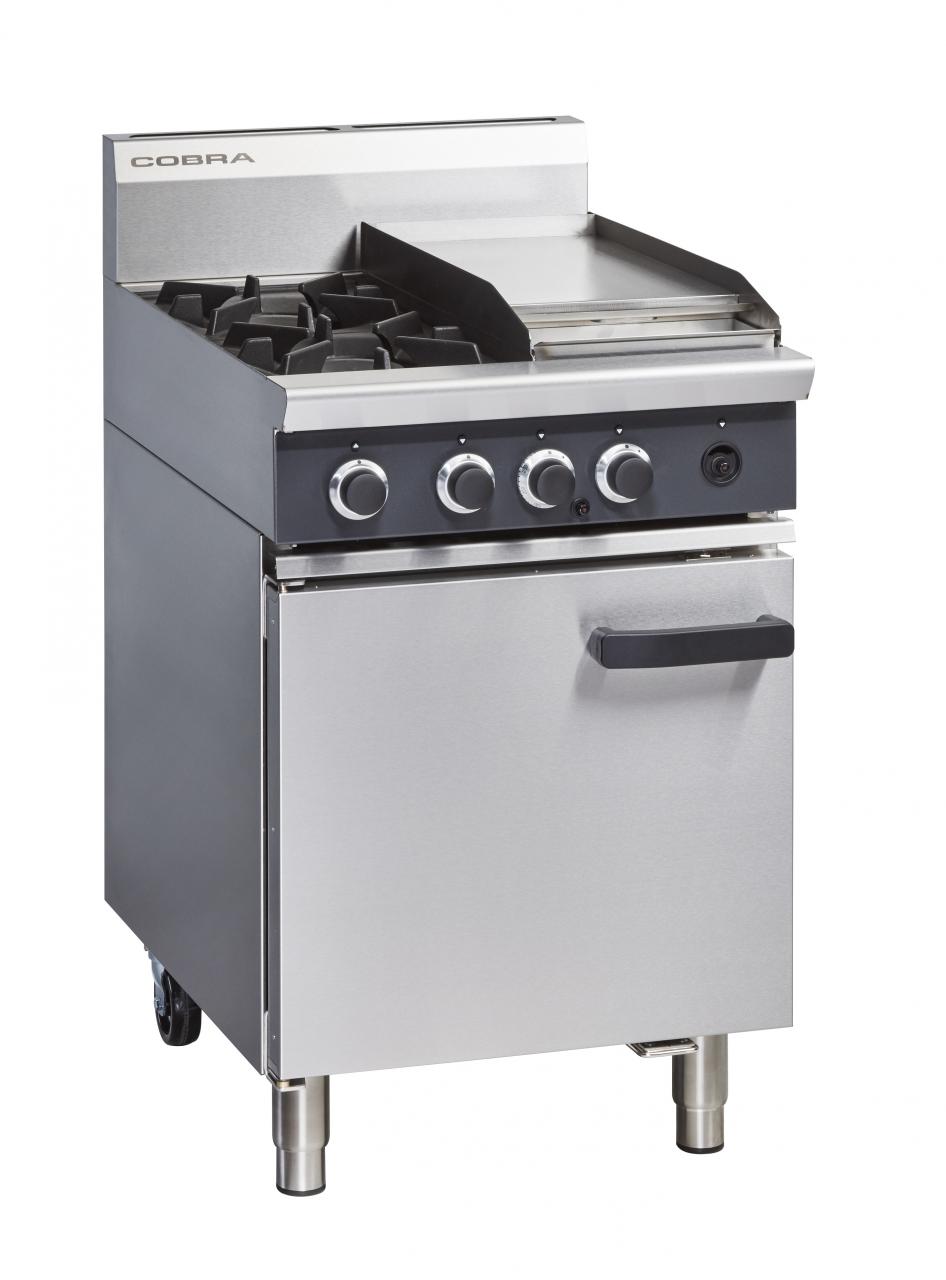 Blue Seal Cobra Series CR6C 2 Burner Gas Oven With 300mm