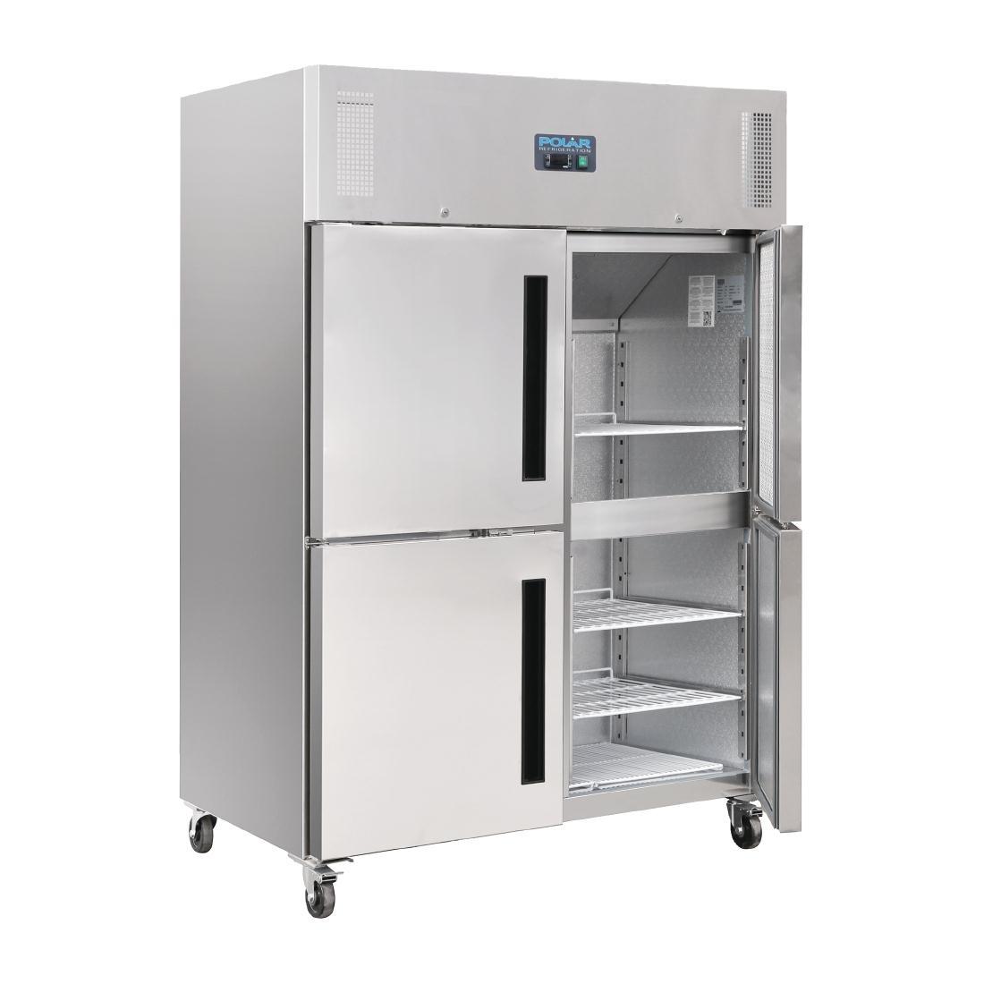 Polar CW196 Upright Double Stable Door Gastro Freezer 1200Ltr