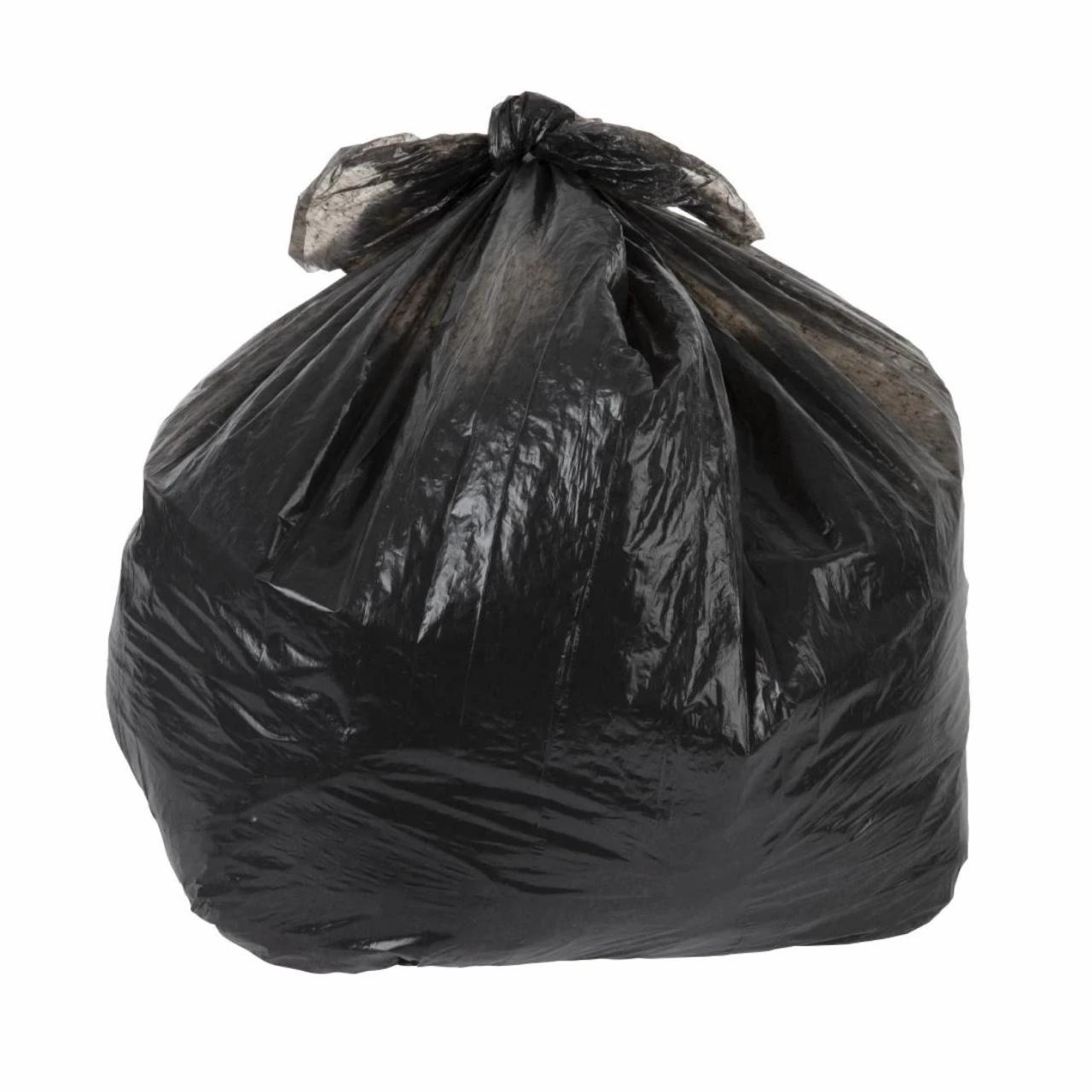 Jantex GE789 Large Medium Duty Black Bin Bags (Pack of 10)