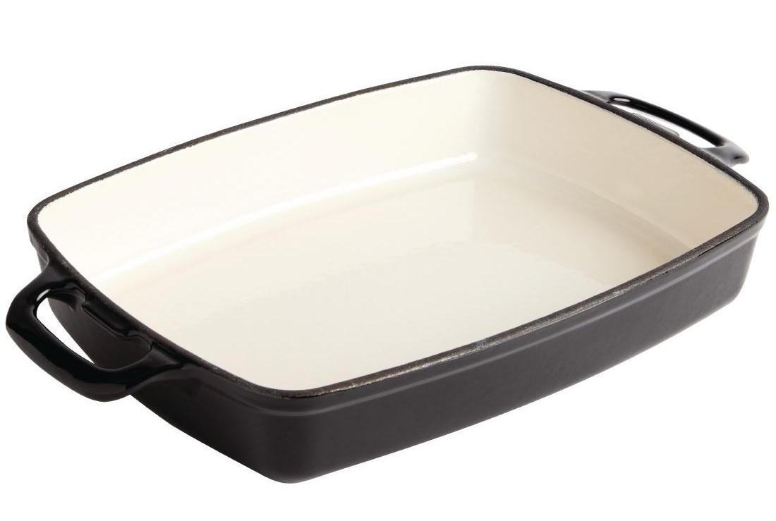 GH324 Vogue Rectangular Black Cast Iron Dish 2.8Ltr