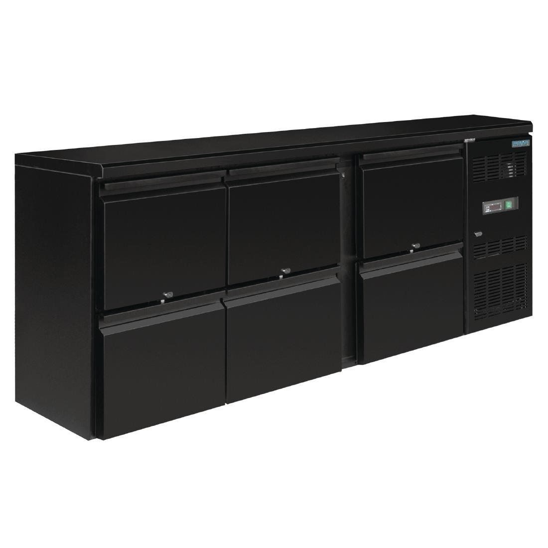 Polar U Series Six Drawer Back Bar Counter Fridge GL187