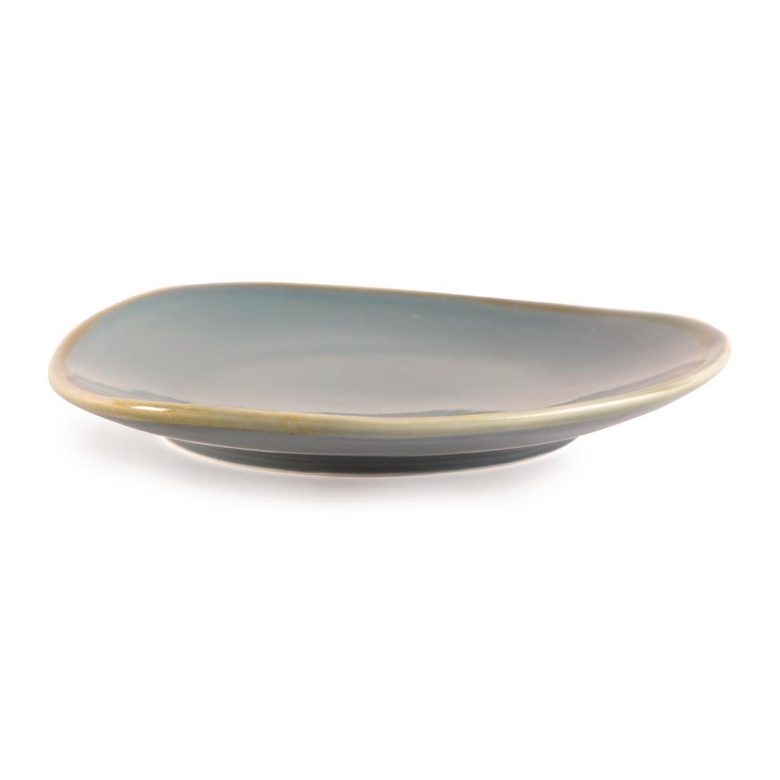 Olympia Kiln Triangular Plate Ocean 230mm GP342 Pack of 6
