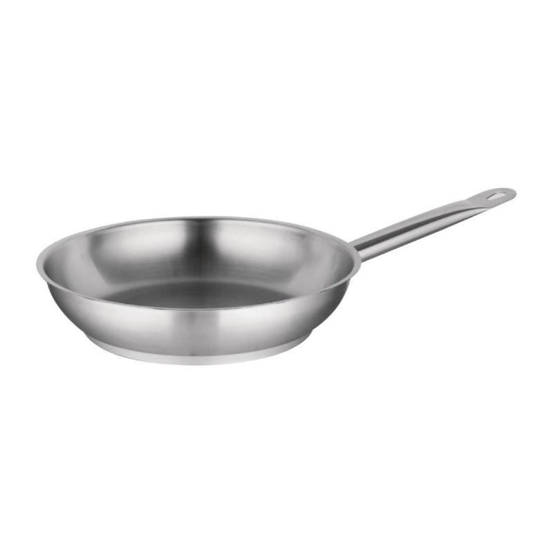 Vogue Stainless Steel Induction Frying Pan 200mm M924