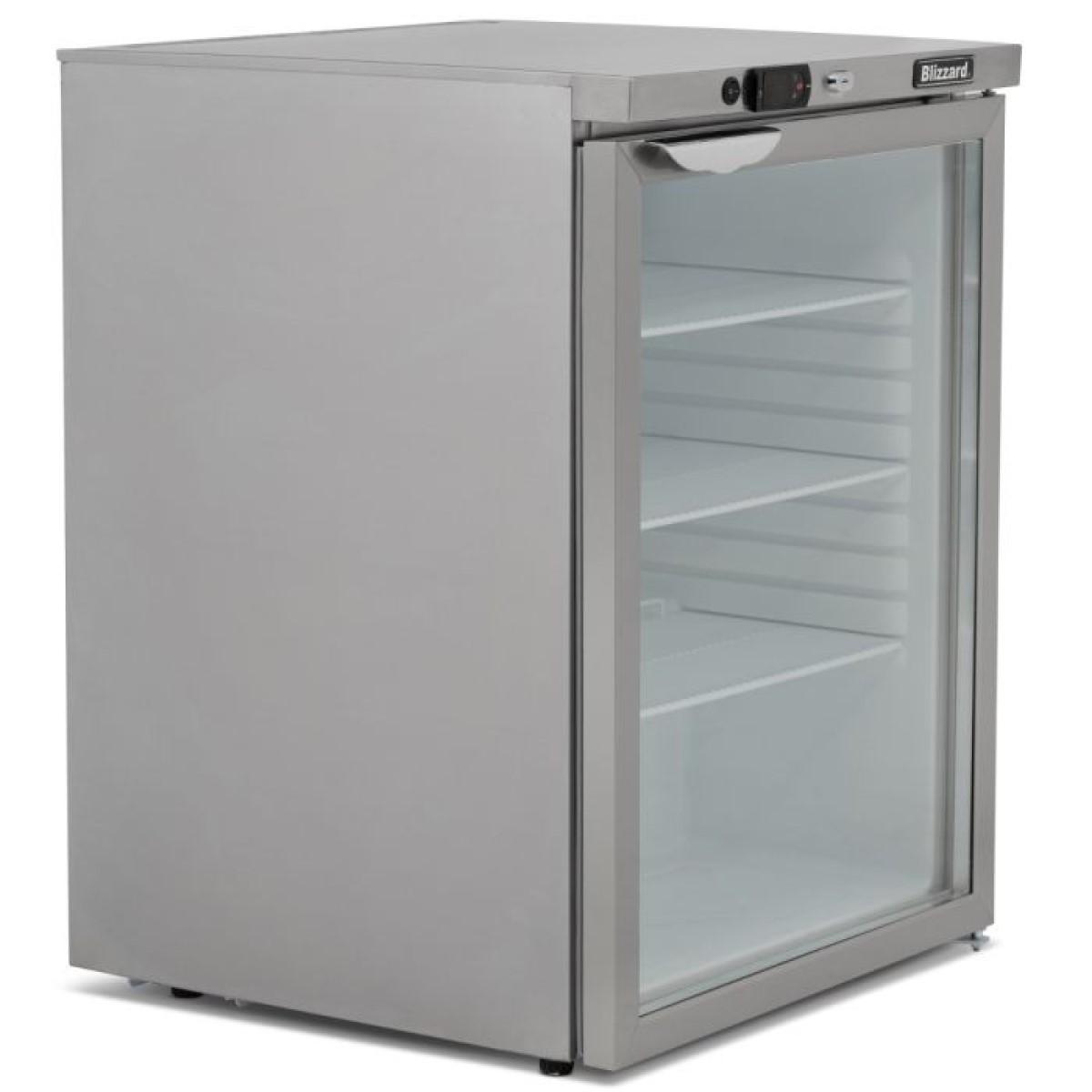 Glass front fridge undercounter discount