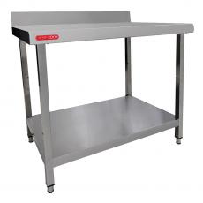 Cater-Cooks Range Of Flat Packed Fully Stainless Steel Wall Tables D600mm