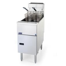 Pitco VF35 Single Tank, Twin Basket Gas Fryer 18L - CK1735 / CK1736