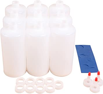 Prince Castle 136-1 - 9 x 26 Oz Sauce Bottles