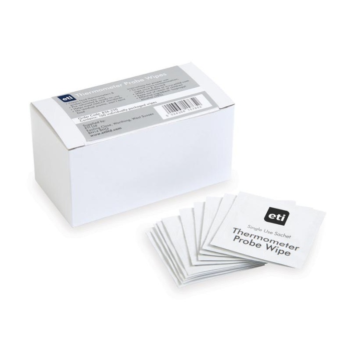 ETI Carton of 100 Single Sachet Probe Wipes