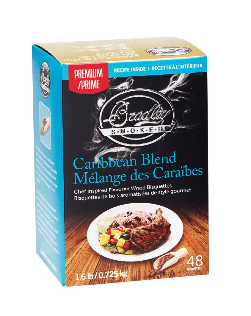 Bradley Smoker BTCB48 Caribbean Blend Premium Bisquette - 48 Pack