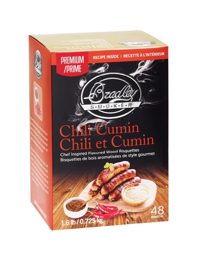 Bradley Smoker BTCC48 Chili Cumin Premium Bisquette - 48 Pack