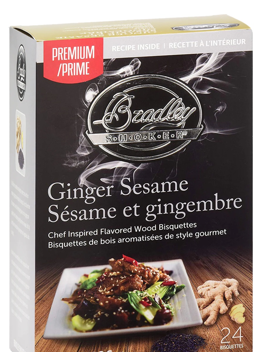 Bradley Smoker BTGS48 Ginger Sesame Premium Bisquette - 48 Pack
