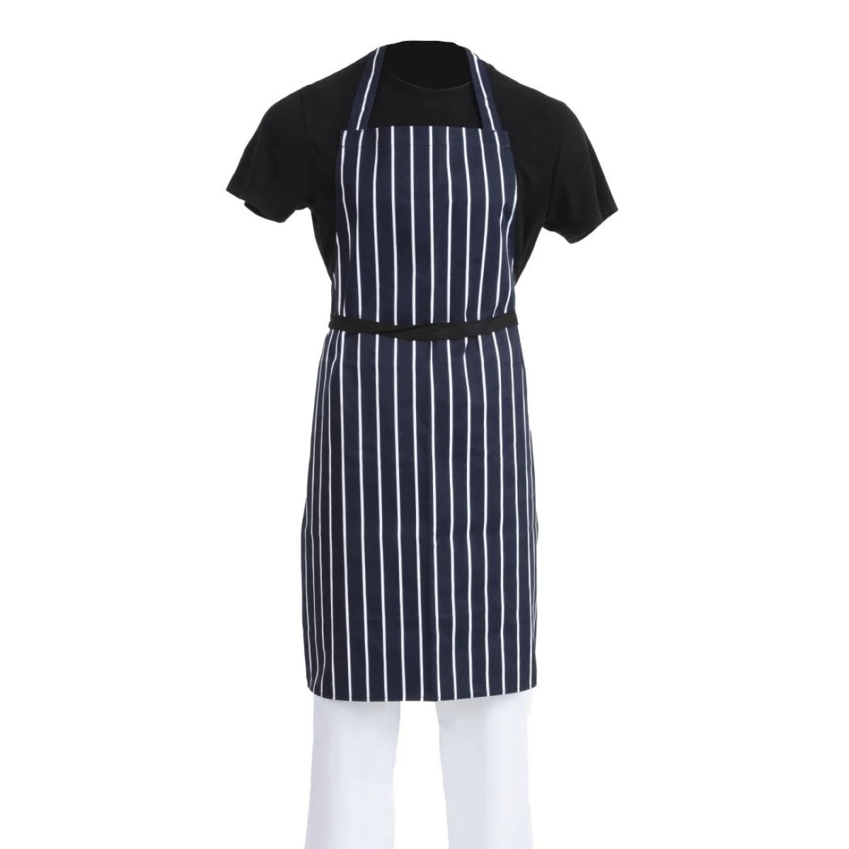 Whites Chefs Clothing Butchers Stripe Bib Aprons