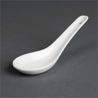 Olympia C325 Whiteware Rice Spoons 130mm (Pack of 24)