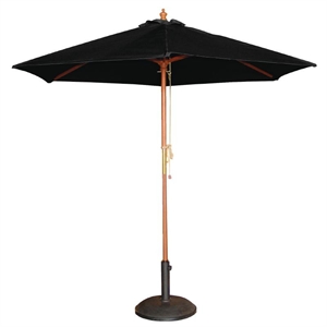 CB514 Bolero Round Black Parasol 2.5m Diameter  