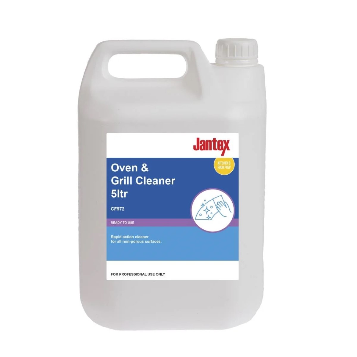 Jantex CF972 Grill and Oven Cleaner Ready to Use 5Ltr (Single Pack)