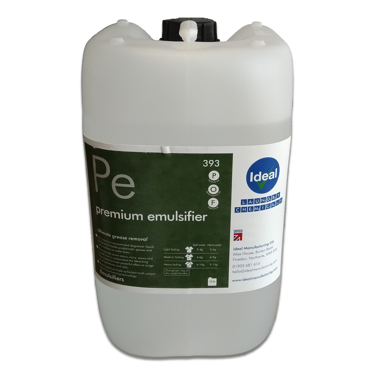 Cater-Wash CK0795 10 Litre Premium Emulsifier De Greaser Detergent