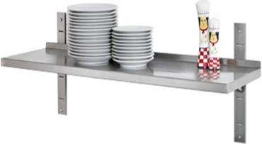 Cater-Cook CK8220 1000mm Wide Stainless Steel Single Wall Shelf