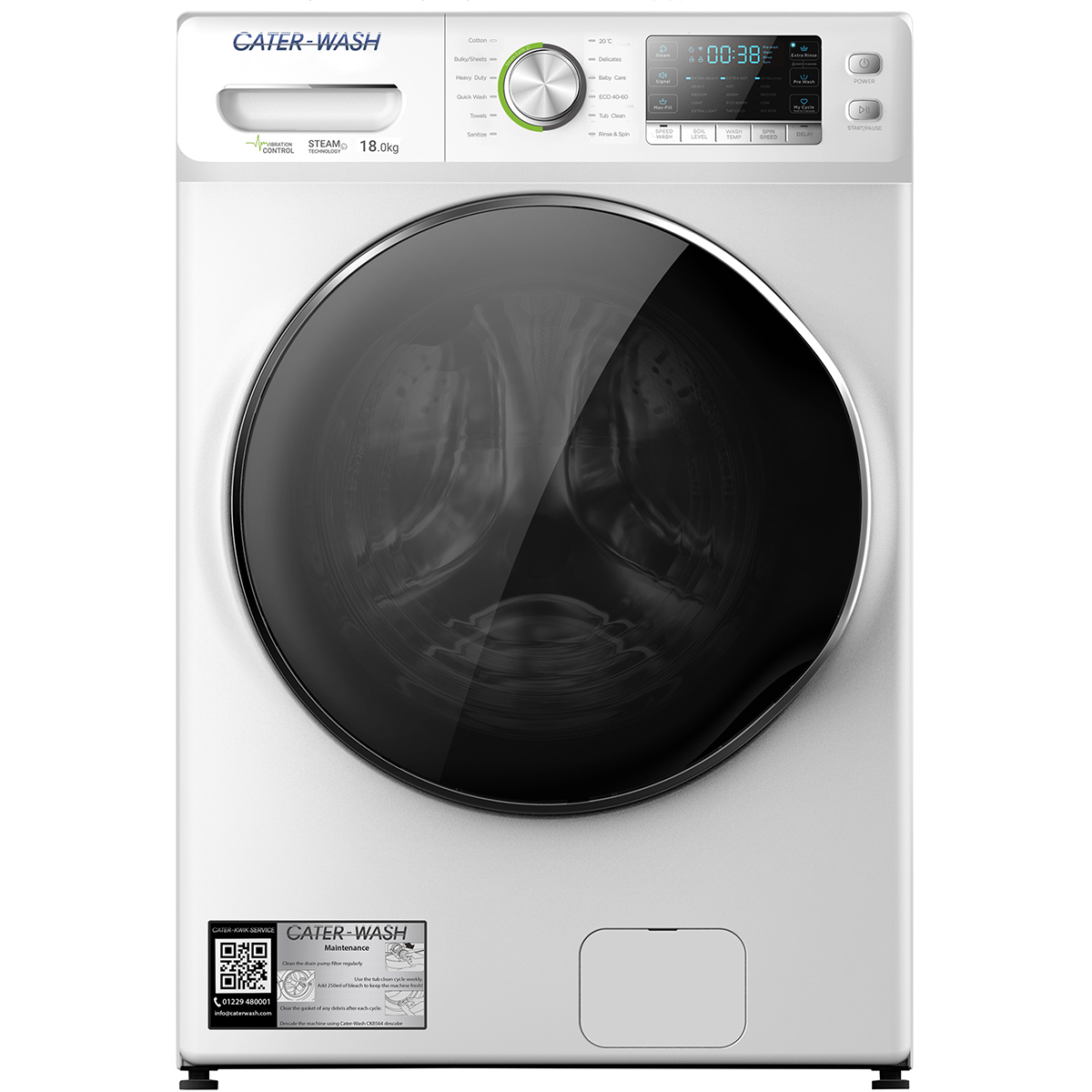 Cater-Wash CW8518 18kg Heavy Duty Washing Machine - FREE NEXT DAY DELIVERY*