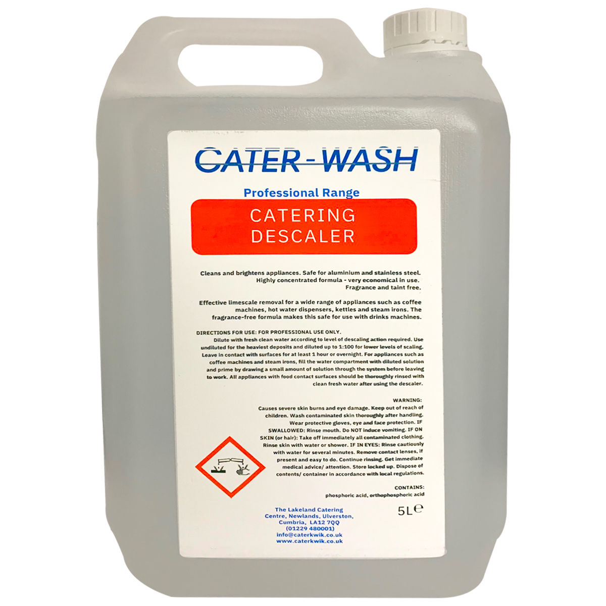 Cater Wash Machine Descaler 4 x 5 Litres - CK4209