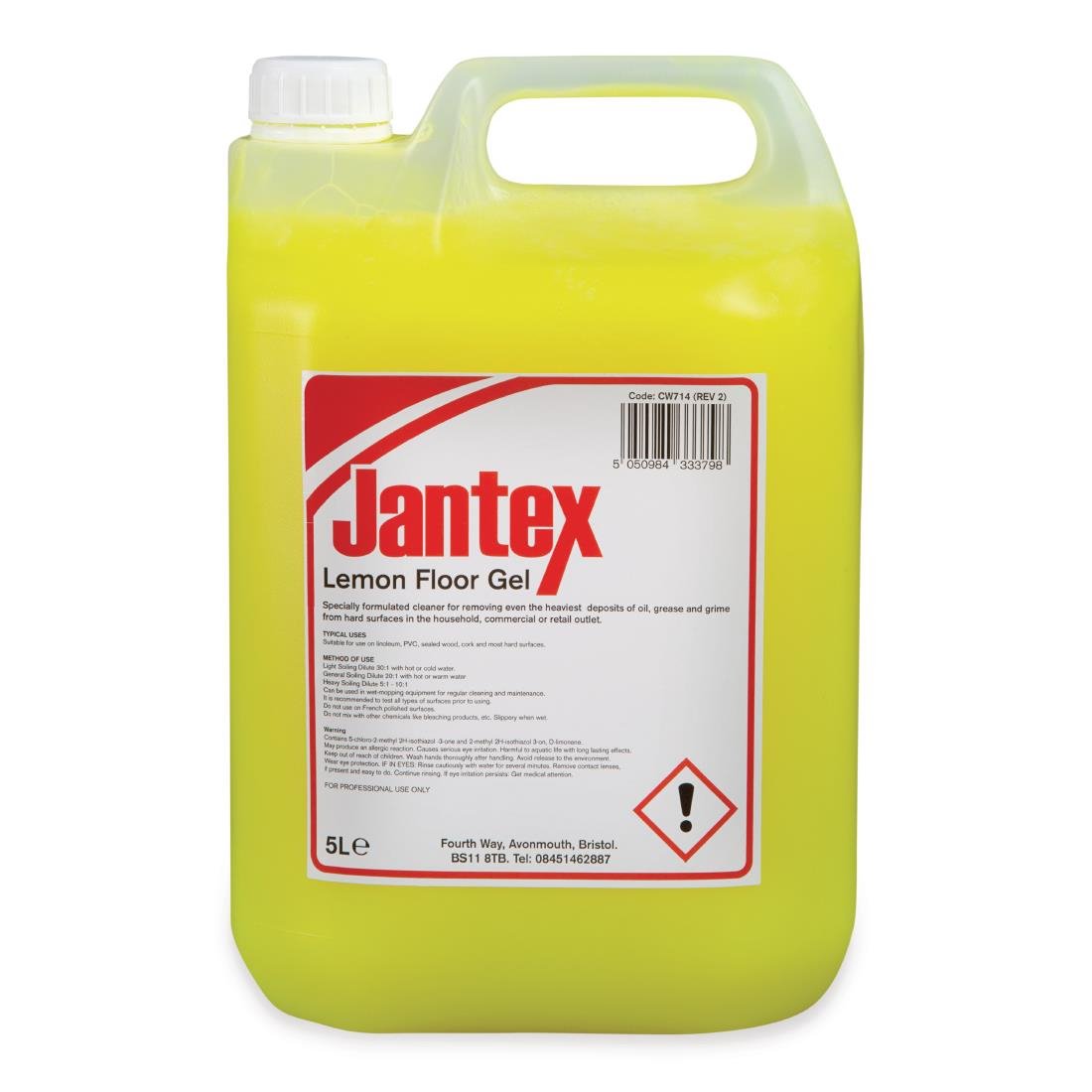 Jantex CW714 Lemon Floor Cleaner 5 Ltr 