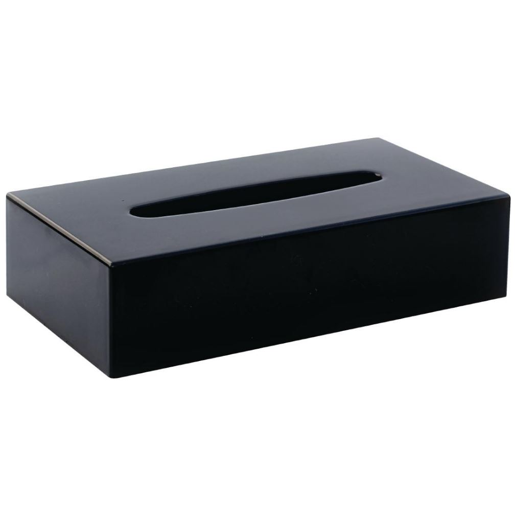 Bolero DA605 Black Rectangular Tissue Holder