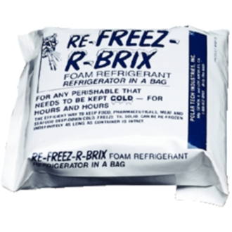 San Jamar B6180 Refreezable Ice Packs - Pack of 6