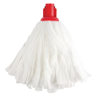 Jantex Standard Big White Socket Mop Head Red -DN821 