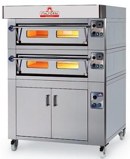 Italforni ES12-2 Wide Twin Deck Heavy Duty Electric Pizza Oven - 24 x 12