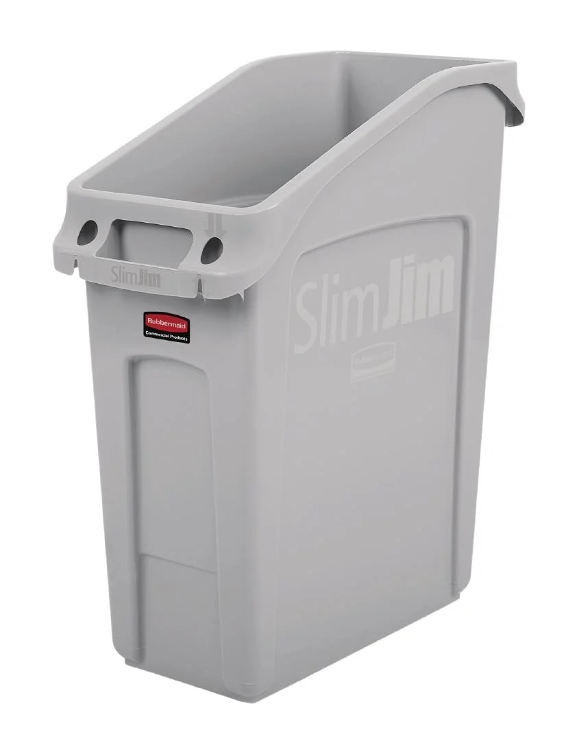 Rubbermaid Slim Jim Under-Counter Bin Grey 49Ltr FC924