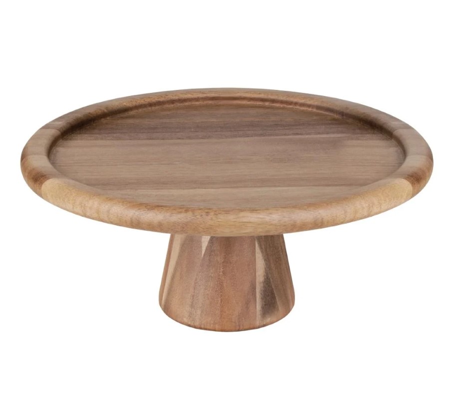 Olympia Acacia Cake Stand  - FE150