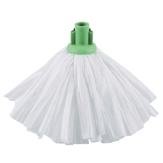 Jantex Standard Big White Socket Mop Head Green - GK871 