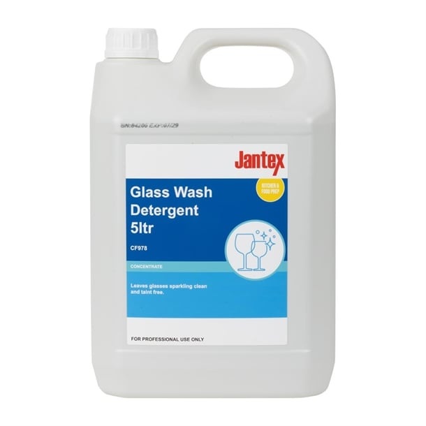 Jantex CF978 Glasswasher Detergent Concentrate - 5Ltr