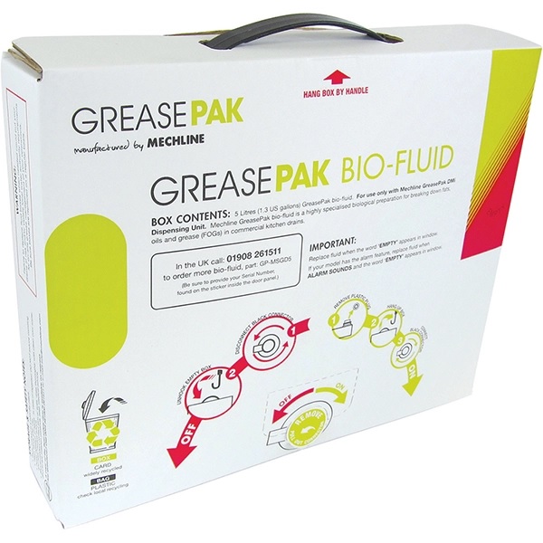 Mechline GreasePaK Fluid GPK MSGD5 3 x 5L Bio-Enzymatic Fluid - CK9056 