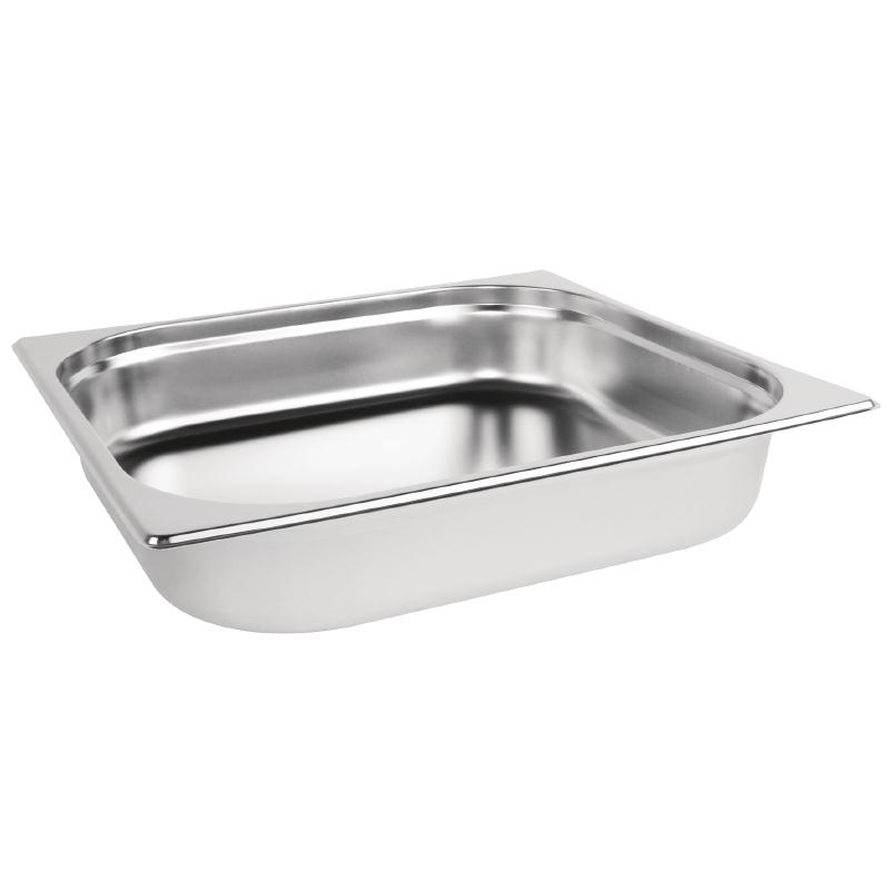 Vogue K811 Stainless Steel 2/3 Gastronorm Pan 65mm 