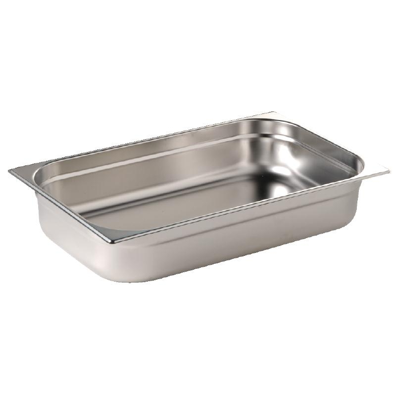 Vogue Stainless Steel 1/1 Gastronorm Pan 65mm - K903