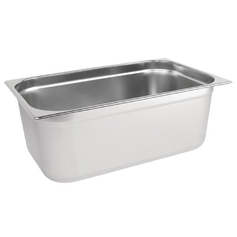 Vogue Stainless Steel 1/1 Gastronorm Pan 200mm - K918