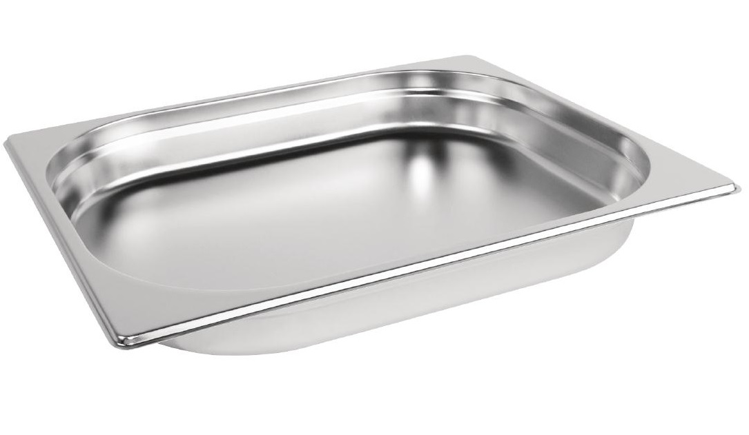 Vogue Stainless Steel 1/2 Gastronorm Pan 40mm - K925
