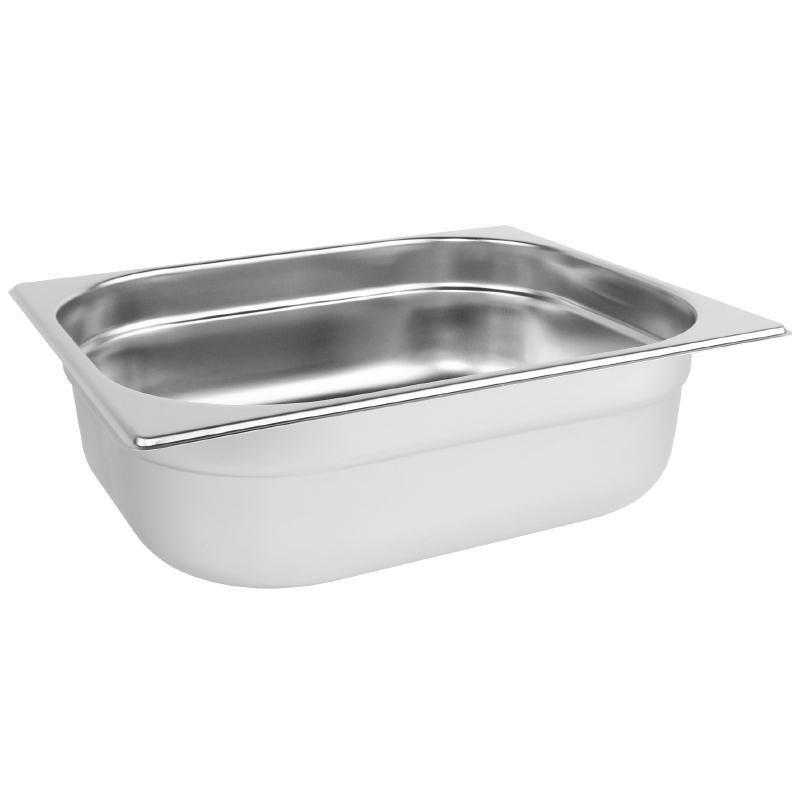 Vogue Stainless Steel 1/2 Gastronorm Pan 100mm - K928