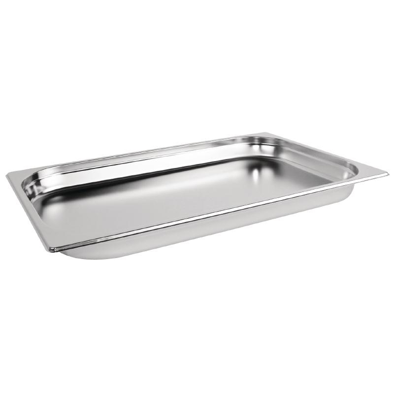 Vogue Stainless Steel 1/1 Gastronorm Pan 40mm - K994