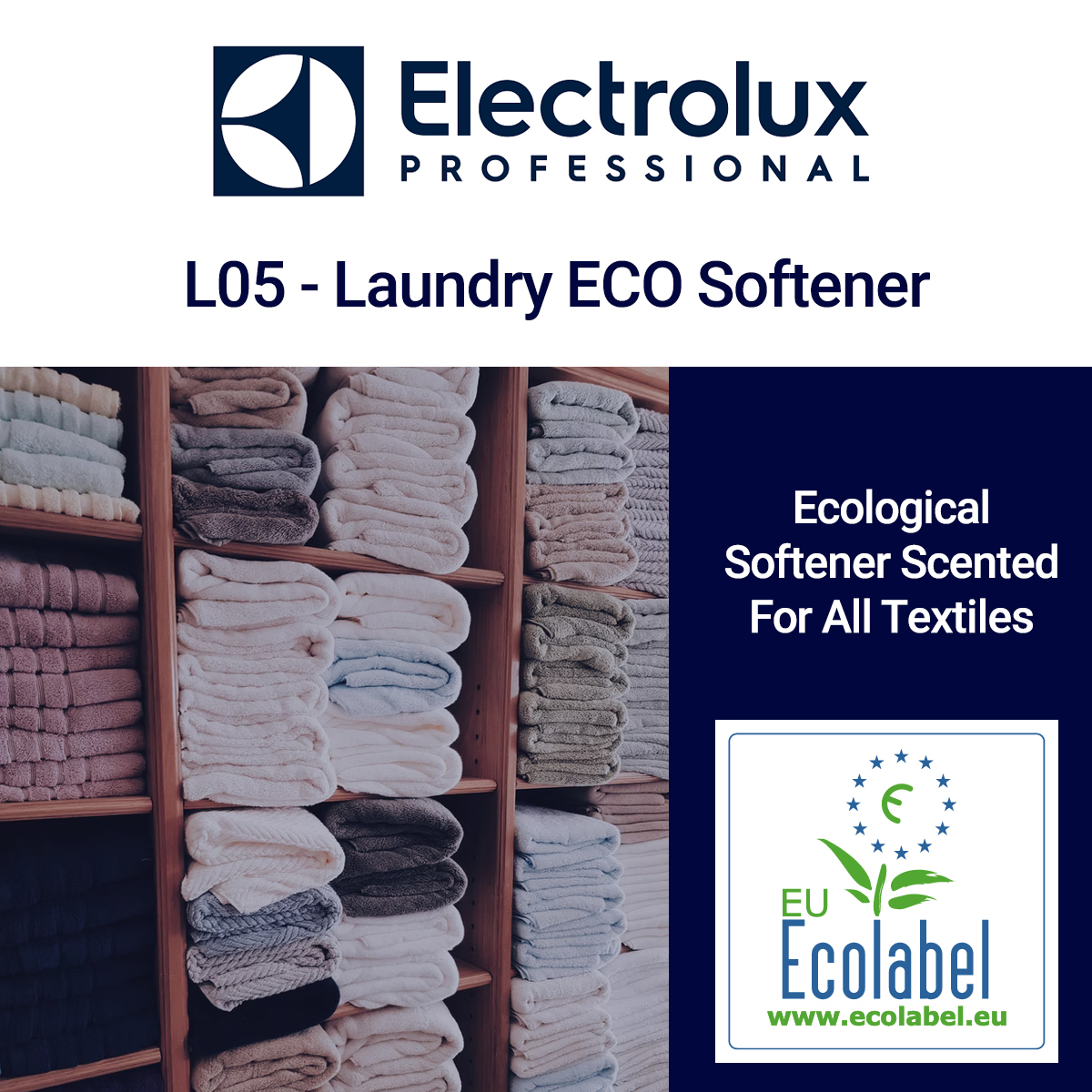 Electrolux Laundry L05 ECO Softener Scented for All Textiles - 20 Litre Drum