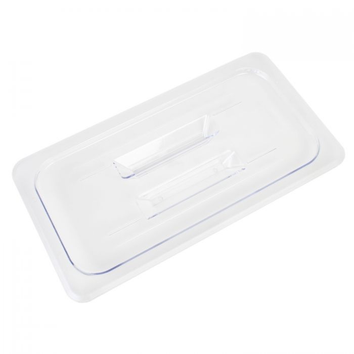 TG Clear Polycarbonate GN 1/3 Gastronorm Container Cover PLPA7130C 