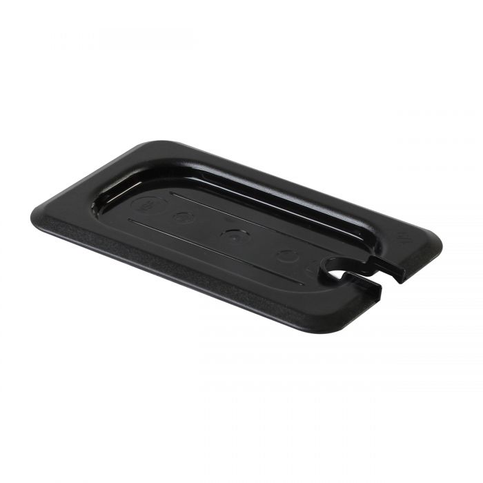 TG - Notched Black Polycarbonate GN 1/9 Gastronorm Container Cover PLPA7190CSBK