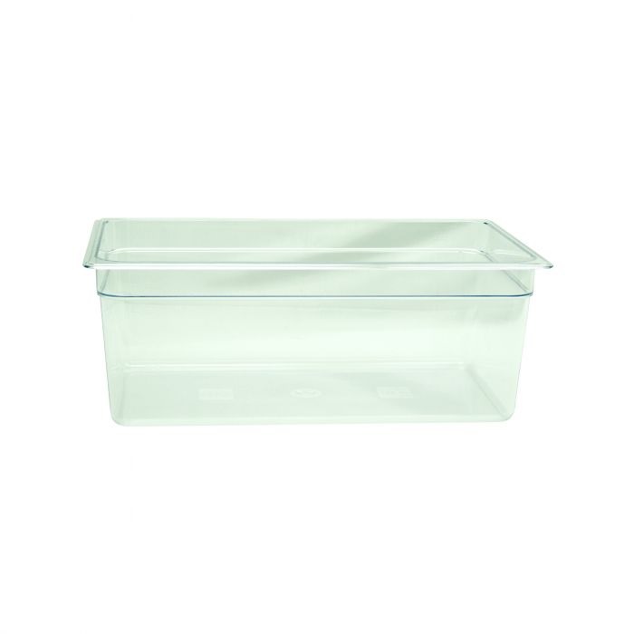 TG - GN 1/1, 200mm Deep, 25.7Ltr Gastronorm Container, Clear Polycarbonate