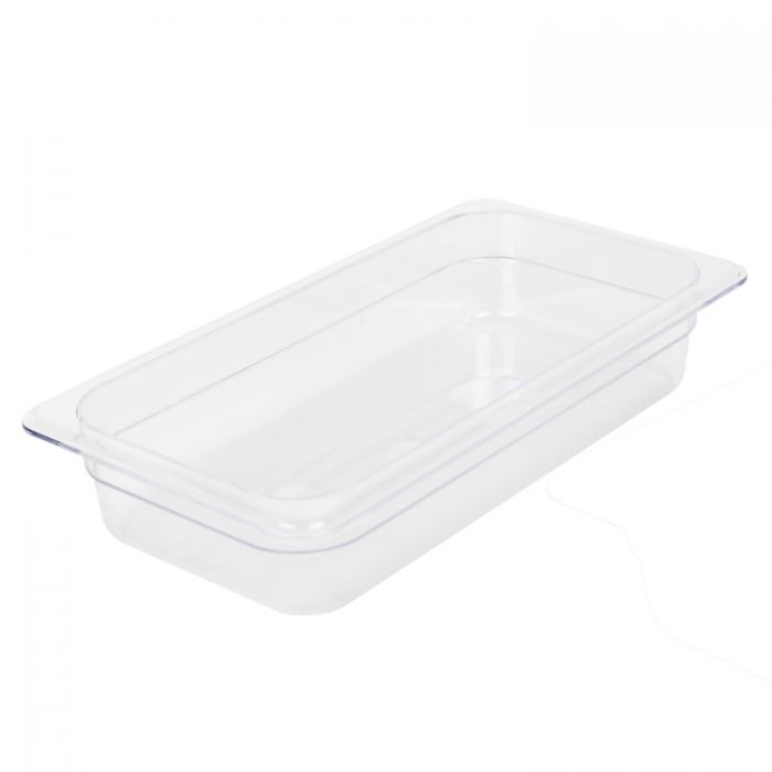 TG - GN 1/3, 65mm Deep, 2.5Ltr Gastronorm Container, Clear Polycarbonate