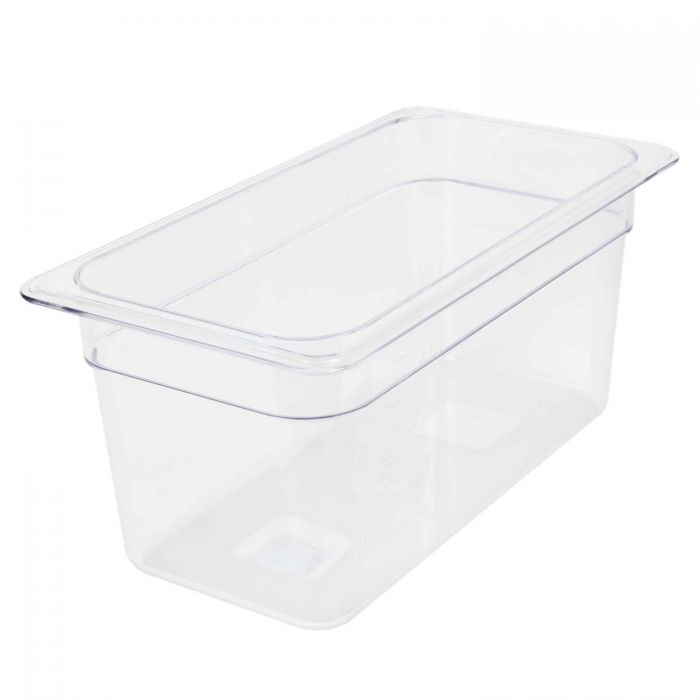 TG - GN 1/3, 150mm Deep, 5.1Ltr Gastronorm Container, Clear Polycarbonate
