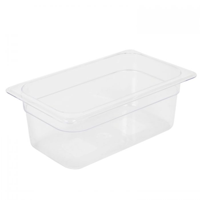 TG - GN , 100mm Deep, 2.4Ltr Gastronorm Container, Clear Polycarbonate