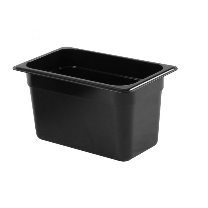 TG - GN , 150mm Deep, 3.8Ltr Gastronorm Container, Black Polycarbonate