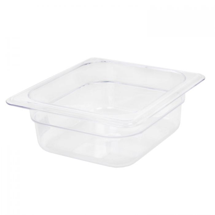 TG - GN 1/6, 65mm Deep, 1.05Ltr Gastronorm Container, Clear Polycarbonate