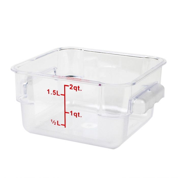 Thunder Group PLSFT002PC Polycarbonate Square Food Storage Container 1.9Ltr