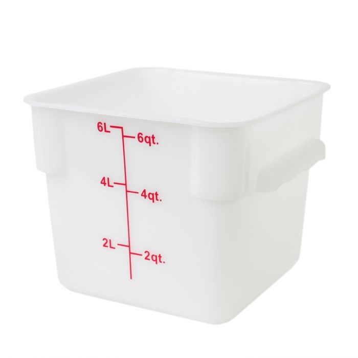 Thunder Group PLSFT006PP Polypropylene Square Food Storage Container 5.7Ltr